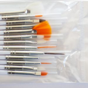 Pędzle syntetyczne białe do malowania po numerach