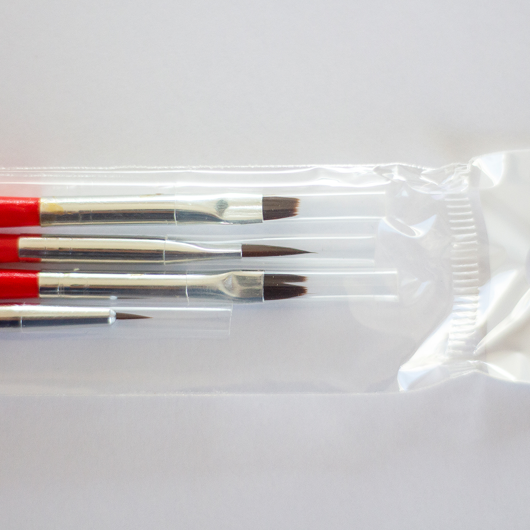 Pędzle syntetyczne do zestawów malowania po numerach akrylowo