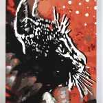 Czarny kot od akrylowo.pl, malowanie po numerach