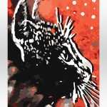 Czarny kot od akrylowo.pl, malowanie po numerach