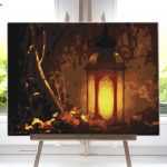 Lampion od akrylowo.pl, malowanie po numerach