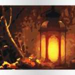 Lampion od akrylowo.pl, malowanie po numerach