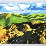 Bieszczady na Caryńską od akrylowo, malowanie po numerach