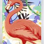 Flaming od akrylowo, malowanie po numerach