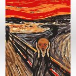 Krzyk Munch od akrylowo, malowanie po numerach