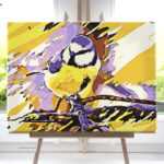 Sikorka od akrylowo, polskie najwyższej jakości malowanie po numerach