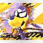 Sikorka od akrylowo, polskie najwyższej jakości malowanie po numerach