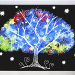 Drzewo nieskończoności od akrylowo, polskie najwyższej jakości malowanie po numerach