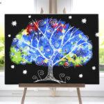 Drzewo nieskończoności od akrylowo, polskie najwyższej jakości malowanie po numerach