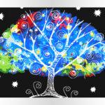 Drzewo nieskończoności od akrylowo, polskie najwyższej jakości malowanie po numerach