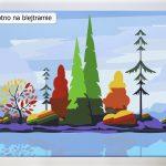 Jesienna wyspa ze sklepu akrylowo, malowanie po numerach dla początkujących, nowe wzory, tanio