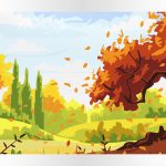 Lecą liście ze sklepu akrylowo, malowanie po numerach dla początkujących, nowe wzory, tanio