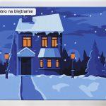 Zimową porą ze sklepu akrylowo, malowanie po numerach dla początkujących, nowe wzory, tanio