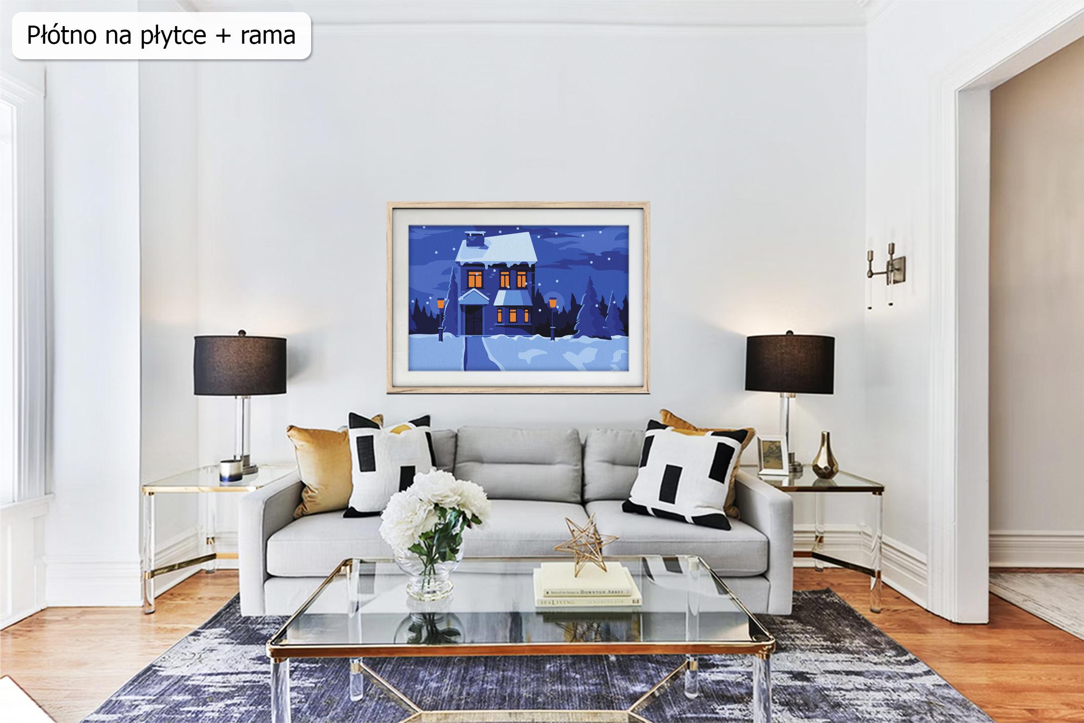 Zimową porą ze sklepu akrylowo, malowanie po numerach dla początkujących, nowe wzory, tanio