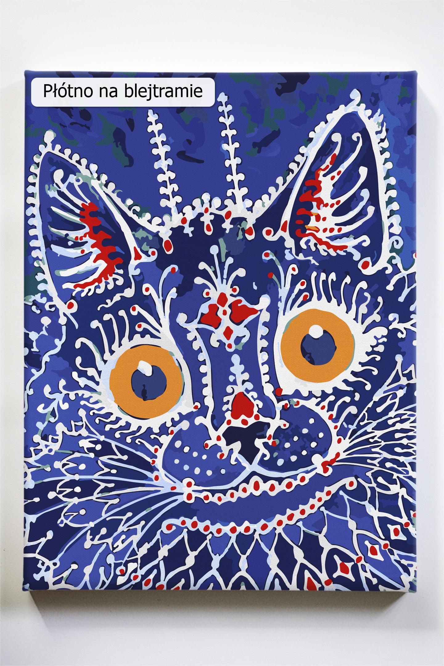Louis Wain, Gotycki kot nowoczesne, wysokiej jakości i klasy malowanie po numerach ze sklepu malowanego numerami akrylowo, dla zaawansowanych i nowych malarzy