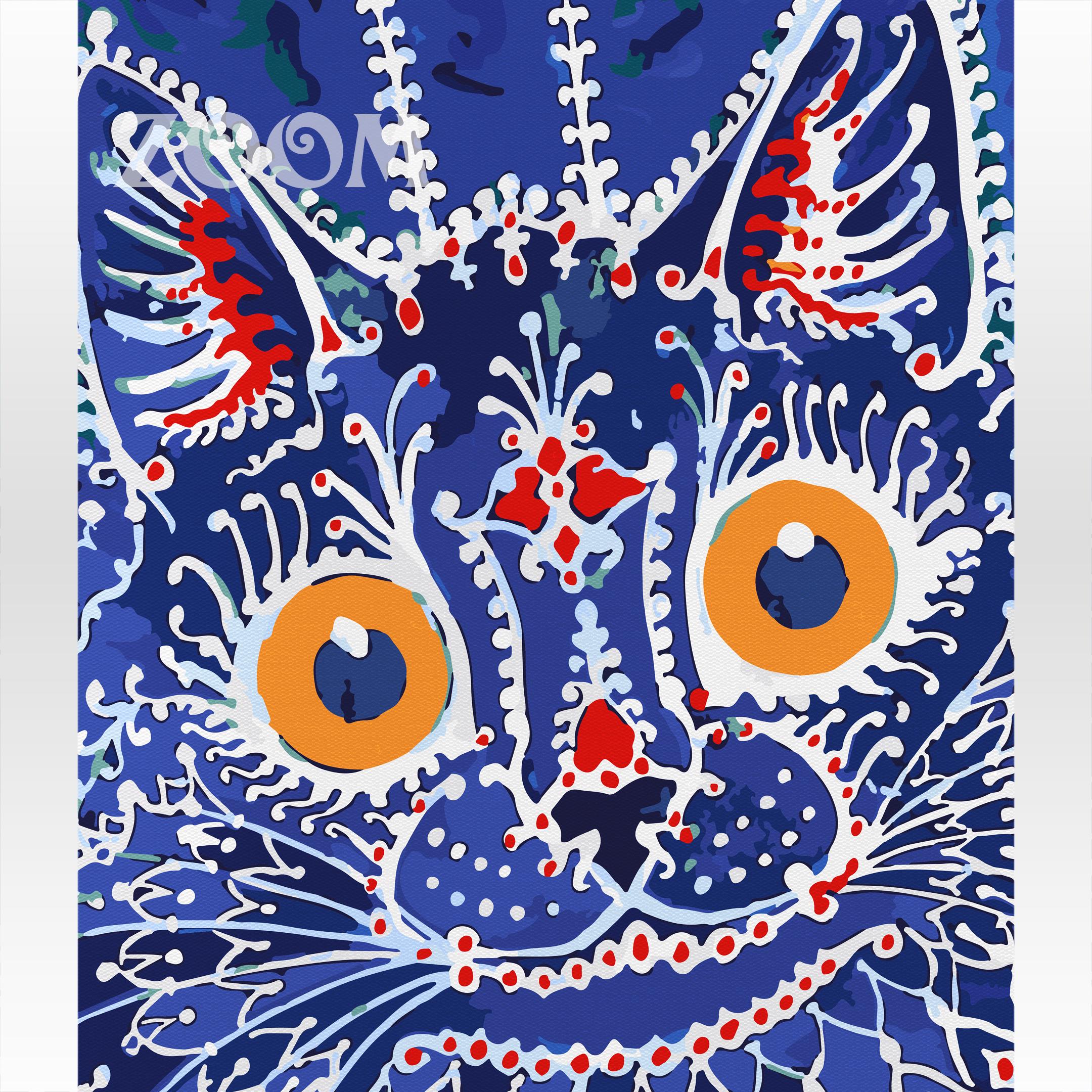 Louis Wain, Gotycki kot nowoczesne, wysokiej jakości i klasy malowanie po numerach ze sklepu malowanego numerami akrylowo, dla zaawansowanych i nowych malarzy