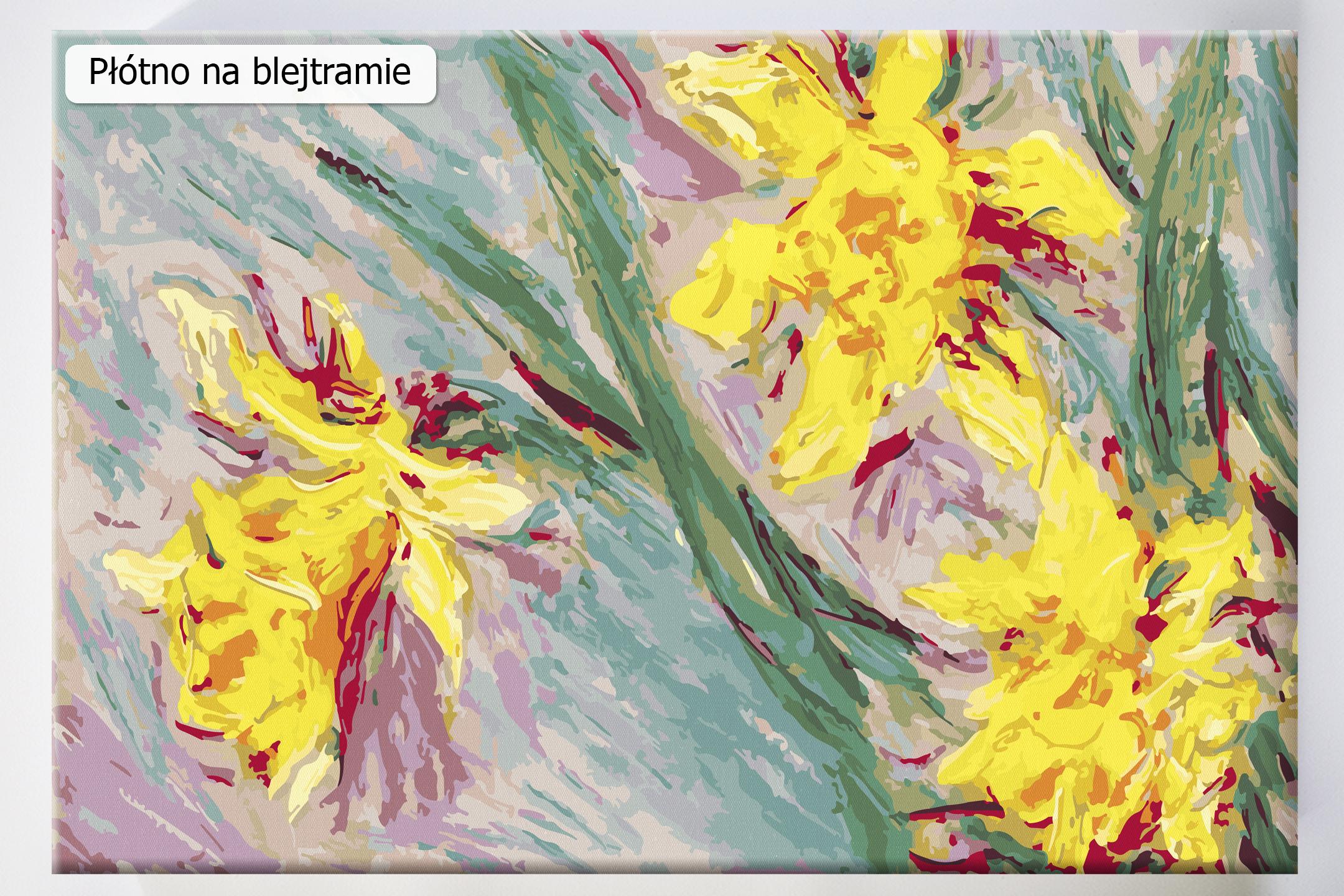 Claude Monet Żonkile, akrylowo.pl sklep z panoramami do malowania po numerach, panoramy numerami malowane, panoramy po numerach dla początkujących, wysoka jakość