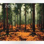 Deszczowy las, akrylowo.pl sklep z obrazami do malowania po numerach, reprodukcjami wielkich artystów i malarzy, wzory do malowania numerami, nowości
