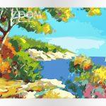 Błękit morza akrylowo.pl sklep z obrazami do malowania po numerach, malowanie po numerach, maluj numerami, wzory po numerach, dla dzieci, reprodukcje, malarze, łatwe, proste, tanie, wysoka jakość, dla początkujących, bajki, blejtram, płyta z ramą, płytka bez ramy, obrazy do malowania