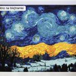 Gwiaździsta noc zimą, Vincent van Gogh, świetne obrazy do malowania po numerach, wspaniałe wzory malowane numerami, sklep akrylowo.pl obrazy do samodzielnego wykonania dla dzieci i zaawansowanych