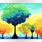 Pastelowe drzewa akrylowo.pl sklep z obrazami do malowania po numerach, malowanie po numerach, maluj numerami, wzory po numerach, dla dzieci, reprodukcje, malarze, łatwe, proste, tanie, wysoka jakość, dla początkujących, bajki, blejtram, płyta z ramą, płytka bez ramy, obrazy do malowania