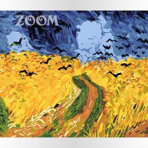 Pole pszenicy z krukami Vincent van Gogh, świetne obrazy do malowania po numerach, wspaniałe wzory malowane numerami, sklep akrylowo.pl obrazy do samodzielnego wykonania dla dzieci i zaawansowanych