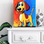 Chodź na spacer. Piesek dla dzieci. Wspaniałe, piękne, dopracowane obrazy malowane po numerach. Sklep akrylowo.pl to wymarzone miejsce dla malarzy amatorów. Maluj numerami. Dla dzieci i dorosłych. Akrylowo.pl polski producent malowania po numerach.