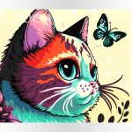 Ciekawski kotek. Kot dla dzieci. Wspaniałe, piękne, dopracowane obrazy malowane po numerach. Sklep akrylowo.pl to wymarzone miejsce dla malarzy amatorów. Maluj numerami. Dla dzieci i dorosłych. Akrylowo.pl polski producent malowania po numerach.