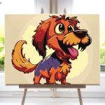 Kudłatek Kubraczek, Pies. Wspaniałe, piękne, dopracowane obrazy malowane po numerach. Sklep akrylowo.pl to wymarzone miejsce dla malarzy amatorów. Maluj numerami. Dla dzieci i dorosłych. Akrylowo.pl polski producent malowania po numerach.