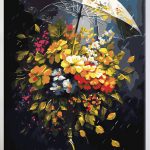 Kwiaty w deszczu. Kwiaty. Panorama. Wspaniałe, piękne, dopracowane obrazy malowane po numerach. Sklep akrylowo.pl to wymarzone miejsce dla malarzy amatorów. Maluj numerami. Dla dzieci i dorosłych. Akrylowo.pl polski producent malowania po numerach.