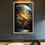 Kwiaty w deszczu. Kwiaty. Panorama. Wspaniałe, piękne, dopracowane obrazy malowane po numerach. Sklep akrylowo.pl to wymarzone miejsce dla malarzy amatorów. Maluj numerami. Dla dzieci i dorosłych. Akrylowo.pl polski producent malowania po numerach.