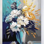 Nieoczywisty bukiet. Kwiaty. Malowanie po numerach, sklep akrylowo. Producent.