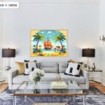 Wyspa skarbów. Wspaniałe, piękne, dopracowane obrazy malowane po numerach. Sklep akrylowo.pl to wymarzone miejsce dla malarzy amatorów. Maluj numerami. Dla dzieci i dorosłych.