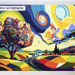 Kolorowe pola. Vincent van Gogh, inspiracje. Malowanie po numerach, sklep akrylowo. Producent.