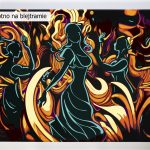 Płomienny taniec. Kobieta. Malowanie po numerach, sklep akrylowo. Producent.