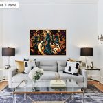 Płomienny taniec. Kobieta. Malowanie po numerach, sklep akrylowo. Producent.