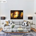 Taniec świateł. Obraz do malowania po numerach polskiego producenta akrylowo.