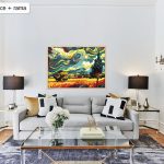 Z wiatrem. Vincent van Gogh, inspiracje. Malowanie po numerach, sklep akrylowo. Producent.