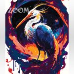 Malowanie po numerach. Sklep akrylowo. Ptaki, bocian.