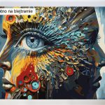 Malowanie po numerach. Sklep akrylowo. Abstrakcja, twarz.