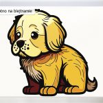 Malowanie po numerach. Sklep akrylowo. Piesek dla dzieci.