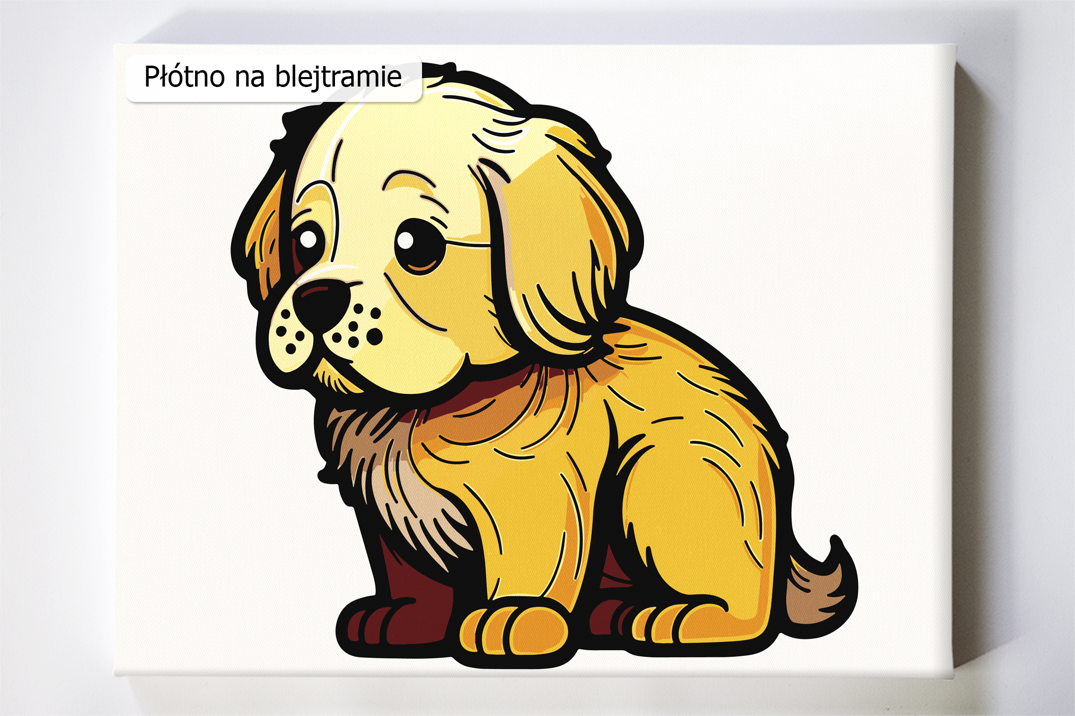 Malowanie po numerach. Sklep akrylowo. Piesek dla dzieci.