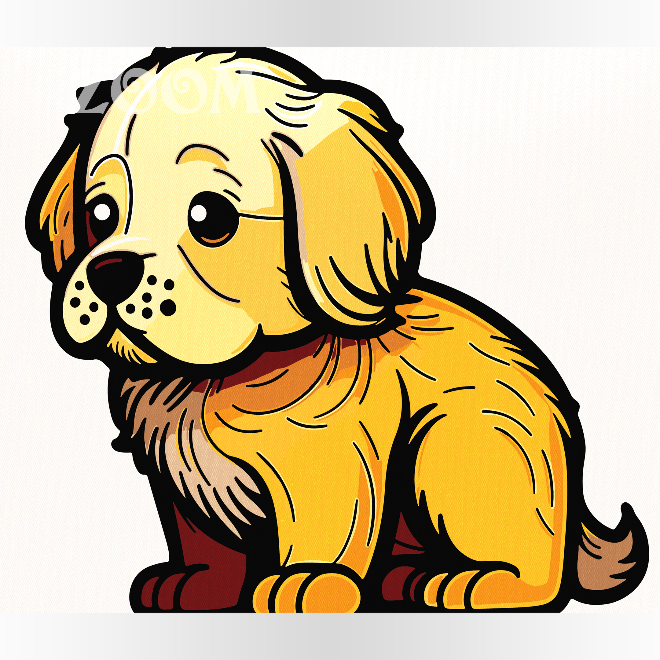 Malowanie po numerach. Sklep akrylowo. Piesek dla dzieci.