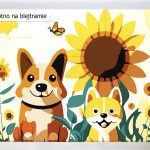 Malowanie po numerach. Sklep akrylowo. Psy.