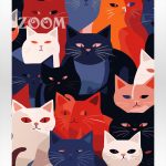 Malowanie po numerach. Kotki.