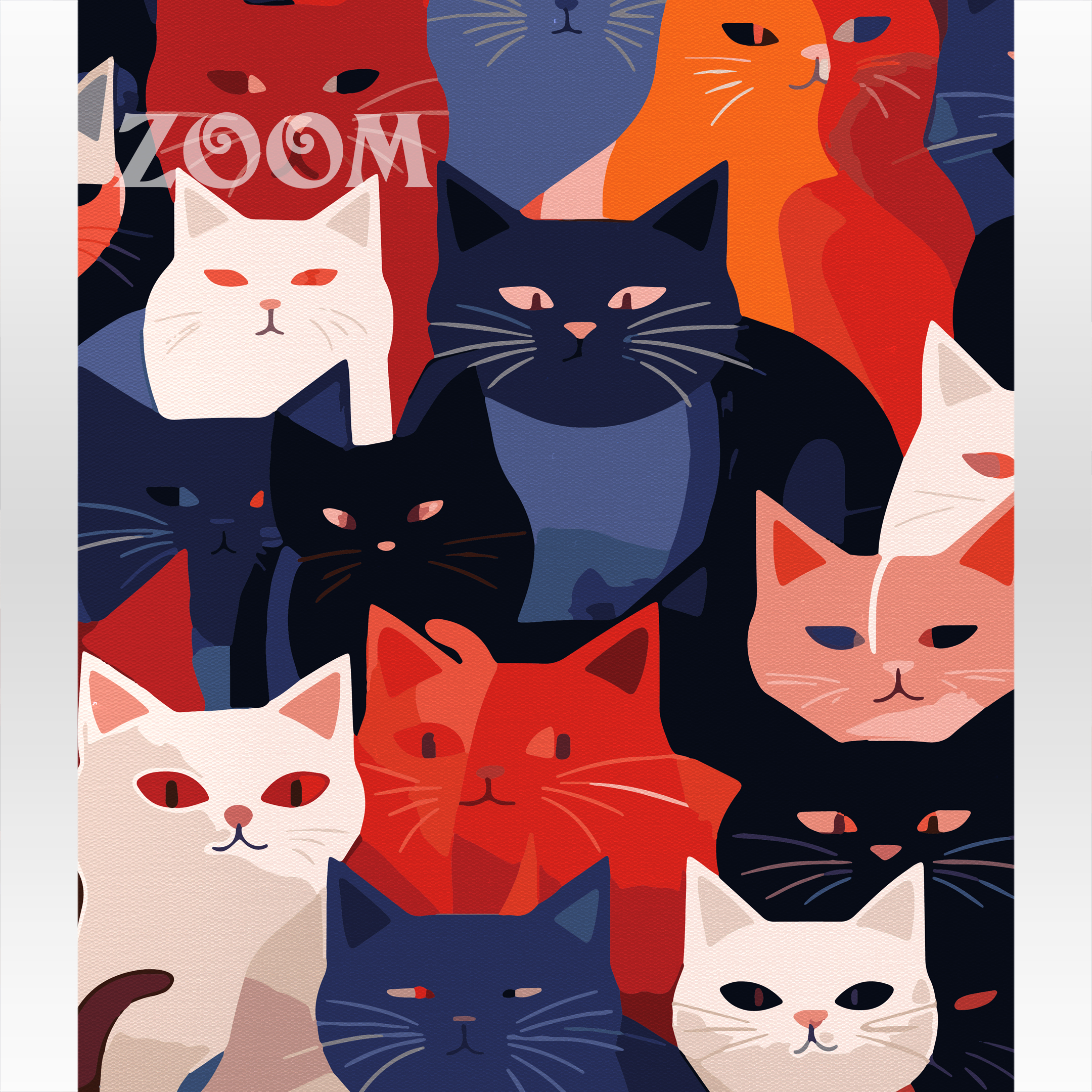 Malowanie po numerach. Kotki.