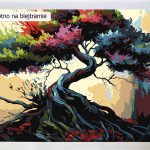 Malowanie po numerach. Drzewko bonsai.