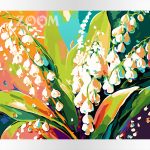 Malowanie po numerach. Kwiaty, konwalie.