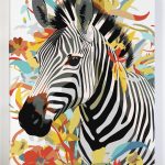 Malowanie po numerach. Zebra, Afryka.