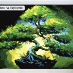 Malowanie po numerach. Drzewko bonsai.